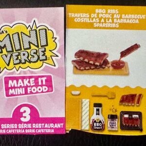 Bbq ribs barbecue diner series 3
Miniverse make it mini food dinner